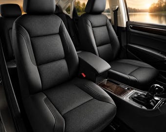 Mesh Car Seat Covers, Air Cool memory foam, Front Seats, Airbag Compatible, Universal Fit for Cars, Vans, Trucks, SUV, Black