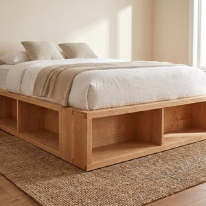 Storage Bed Woodworking Plans | Captains Bed Build Plans | DIY Platform Bed Frame with Drawers | Woodworking Blueprint PDF Download