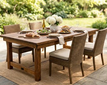 DIY Farmhouse Table Plans • 6ft Wooden Dining Table Blueprint • Outdoor Kitchen Table Guide • Rustic Picnic Table Tutorial • PDF Download