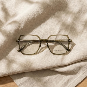 Runder optischer Rahmen für Frauen - Retro-Stil, Federscharniere, 52 mm