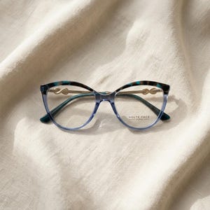 Katzenaugen-Rahmen für Damen — femininer Vintage-Stil, 52 mm