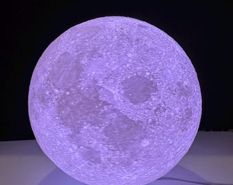 Lampada a forma di luna - Oltre 10 colori