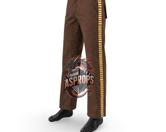 Spodnie Cassiana Andora do cosplayu, spodnie oficerskie Star Wars Rebel Alliance w kolorze brązowym, wyposażenie polowe