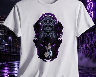 T-shirt à motif casque de crâne viking et loups | T-shirt graphique guerrier nordique