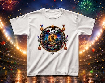 T-shirt enfant Coupe du Monde de Football 2026 | Design Championnat de Football