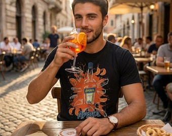 T-shirt Aperol Bottle Splash | Illustration de cocktail Spritz