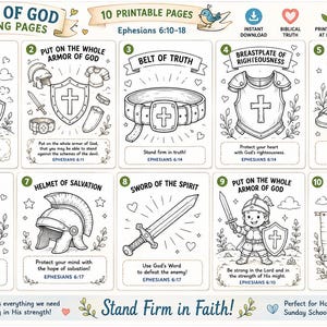 Het hele Armour of God-kleuractiviteitenpakket!