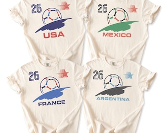 Comfort Colors USA & other countries World Cup Soccer Tee