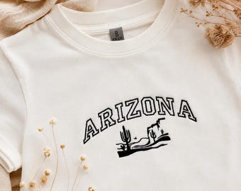 Arizona Landscape Embroidered Pullover Shirt