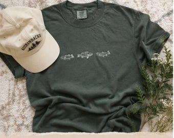 Embroidered Pullover Fish Shirt