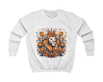 Sudadera Koningsdag Oranje Niños - Retro