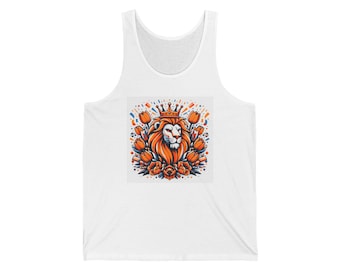 Koningsdag Naranja Camiseta sin mangas Unisex - Retro