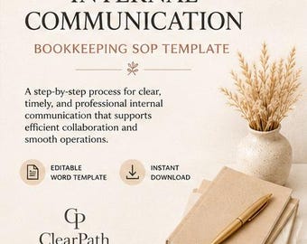 SOP: Internal Communication | Editable Word Template | Business Operations SOP