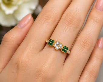 10K vitguld med labbodlad diamant och blå safir, modering med 0,25 karat diamant, elegant safirring