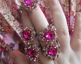 Sprankelende liefde ~ Roze hartringen