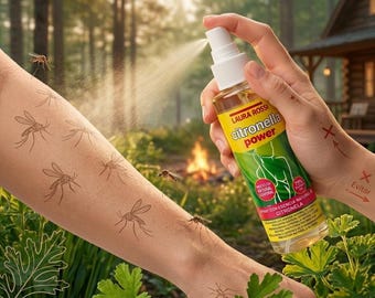 Citronella Power Muggenwerende Spray | Natuurlijke lichaamsspray voor buitenbescherming