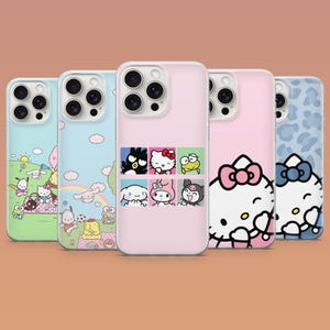Funda para teléfono Sanrio Hello Kitty Kuromi Kawaii para iPhone 17 16 15 14 13 Samsung S26Ultra S25 S24 S23FE A56 A17 A16 Pixel 10a 9Pro