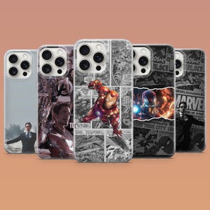 Iron Man Phone Case Marvel Arc Reactor Aesthetic Cover for iPhone 17 16 15 14 13 Samsung S26Ultra S25 S24 S23FE A56 A17 A16 Pixel 10a 9Pro