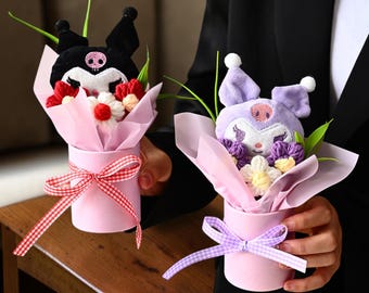 Plush Flower Bouquet, Cute Cartoon Gift Box