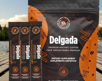 Delgada Instant Coffee with Ganoderma Mushroom Blend