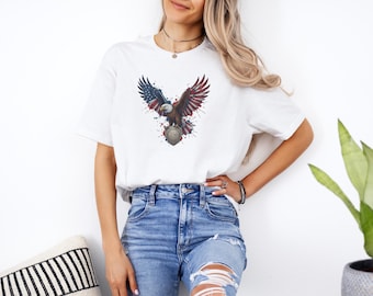 Celebrating 250 Years Bald Eagle Badge Design, July 4th
