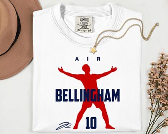 England Football Star Bellingham #10, 2026 World Cup Unisex T-Shirt.