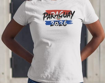 Paraguay Flag Soccer Tournament T-Shirt, Fan Apparel, 2026 World Cup Tee