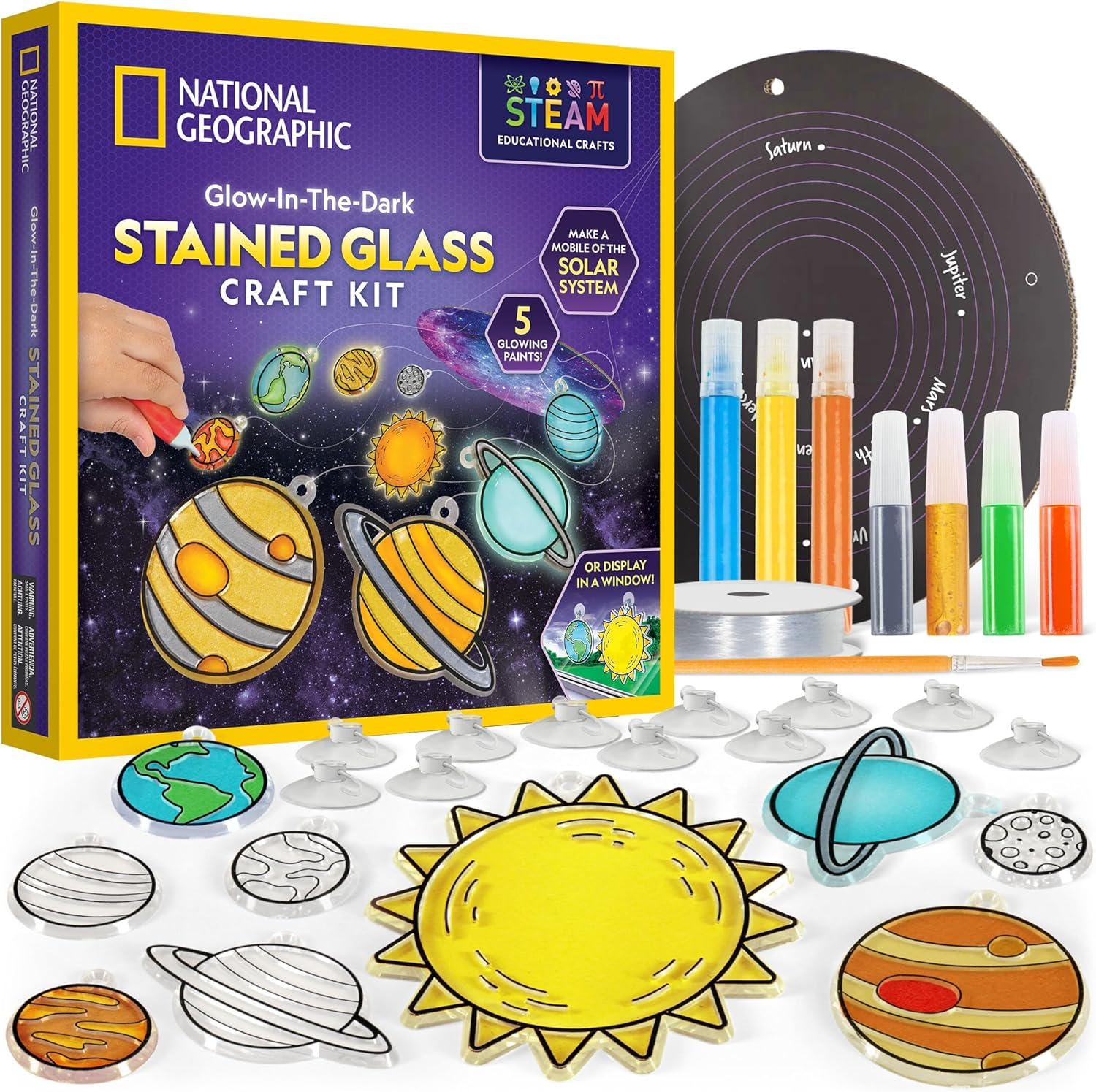 22 Glow in the Dark Crafts for Kids 5 DIY Solar System Craft Kit for Kids, Glow in the Dark Planet…