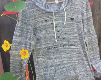 Alaska Love Lightweight Pullover Hoodie - Urban Grey