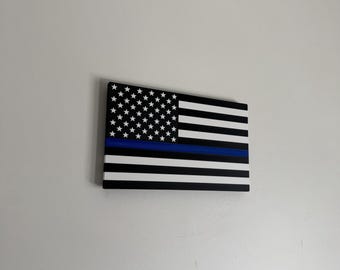 Thin Blue Line Flag - Back the Blue Wall Hanger