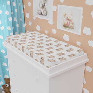 Tumble Thimble Changing Pad Cover, Baby Changing Table Sheet, Soft Nursery Cover, Neutral Baby Bedding, Cute Animal Changing Pad Cover