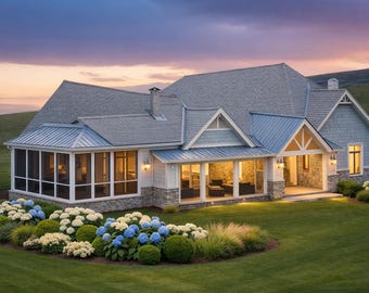 Northville House Plan • 3 Bed Modern Farmhouse • Stylish 2-Story 2500 Sq Ft (PDF Drawings)