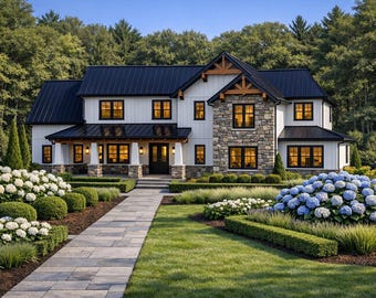 Oakdale House Plan • 3 Bed Traditional Home • Classic 2-Story 2058 Sq Ft (PDF Drawings)