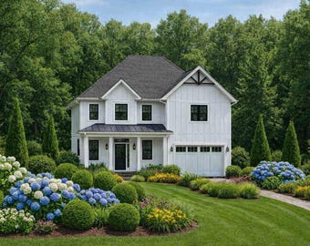 Bethpage House Plan • 5 Bed Coastal Home • Spacious 2-Story 3940 Sq Ft (PDF Drawings)