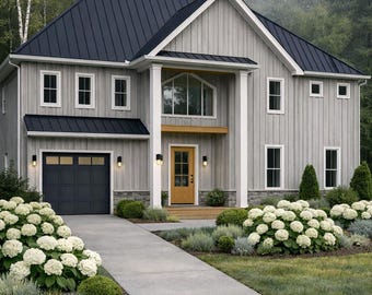 Elmont House Plan • 5 Bed Traditional Family Estate • Large 2-Story 4865 Sq Ft (PDF Drawings)