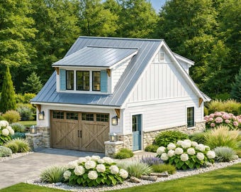 Stewart Manor House Plan • Modern Farmhouse, One-Story, Open Floor Plan (PDF)