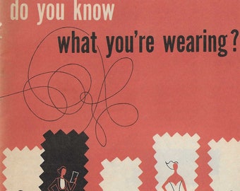 1952 Do You Know What You're Wearing?