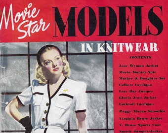 1942 Movie Star Models in Knitwear