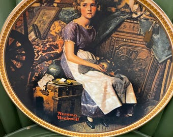 Dreaming in the attic collector plate