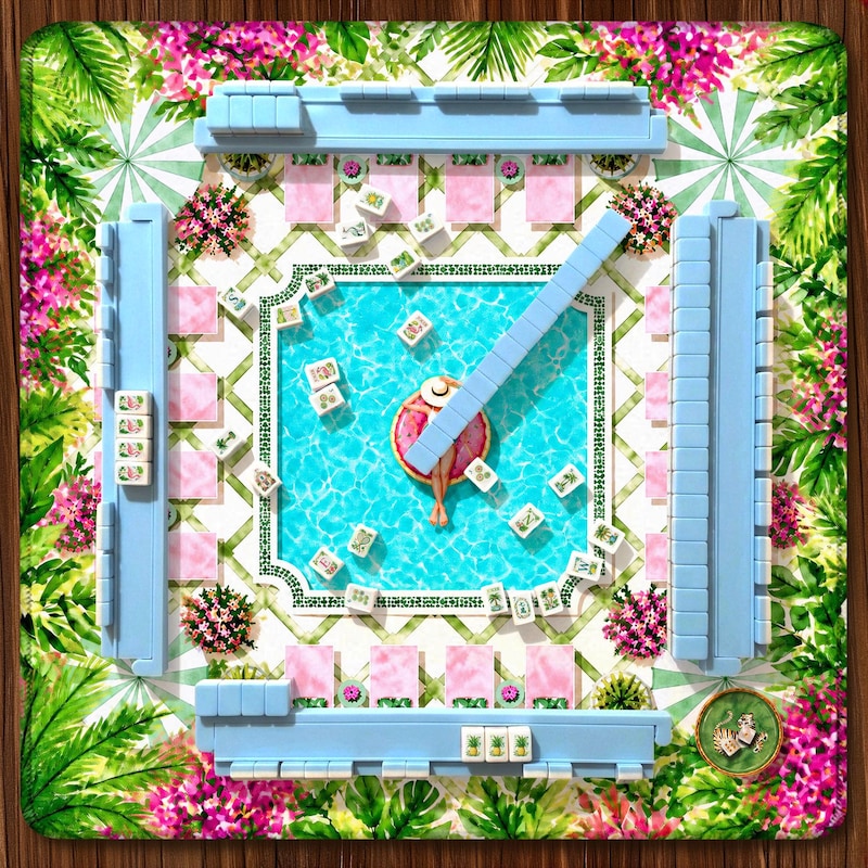 Mahjong Pool Set Mahjong Set for Pool - Etsy