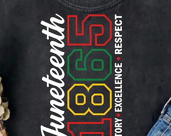 Juneteenth 1865 SVG PNG Bundle | African American Shirt svg | Black History Freedom Day | Black Woman SVG | Cricut Silhouette Cut File