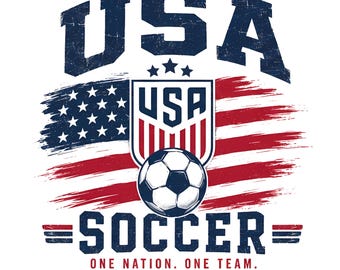 USA Soccer World Cup 2026 PNG Bundle, usa Flag Soccer Ball Sublimation Design, American Soccer Shirt Design, One Nation One Team PNG
