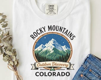 Vintage Rocky Mountains Colorado PNG, Designs zum Download