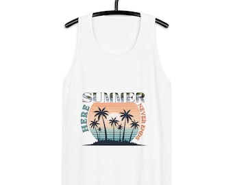 Tank top here summer never ends Premium men's tank top