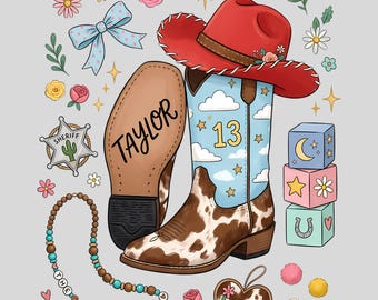 Ich wusste es, ich kannte dich (PNG), Toy Story 5-Shirt, Woody-Buzz-Familien-Partnerlook, Taylor-Cowboystiefel