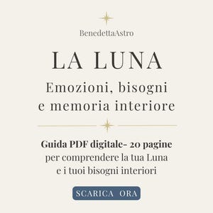 Guida Astrologica della Luna PDF - Moon Astrology Guide - Interpretazione Luna nel Tema Natale