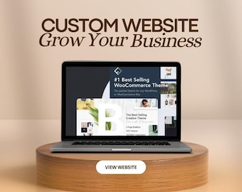 Benutzerdefinierte Website Design für kleine Unternehmen | Shopify, WordPress (Digitaler Service)
