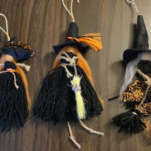 Handmade witch dolls set of 3