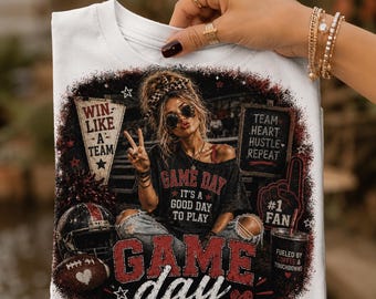 Game Day Doll Face Funny Png, Funny Baseball Mom Tshirt Designs Png, Distressed Doll Softball Png, Ball field Humor Design, Women Game day