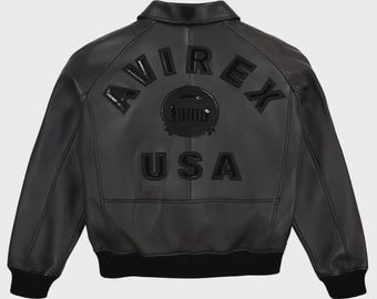 Jaqueta Bomber Masculina Vintage em Couro – Casaco Streetwear Premium Estilo Motoqueiro | Jaqueta Aviador Feita à Mão para Homens